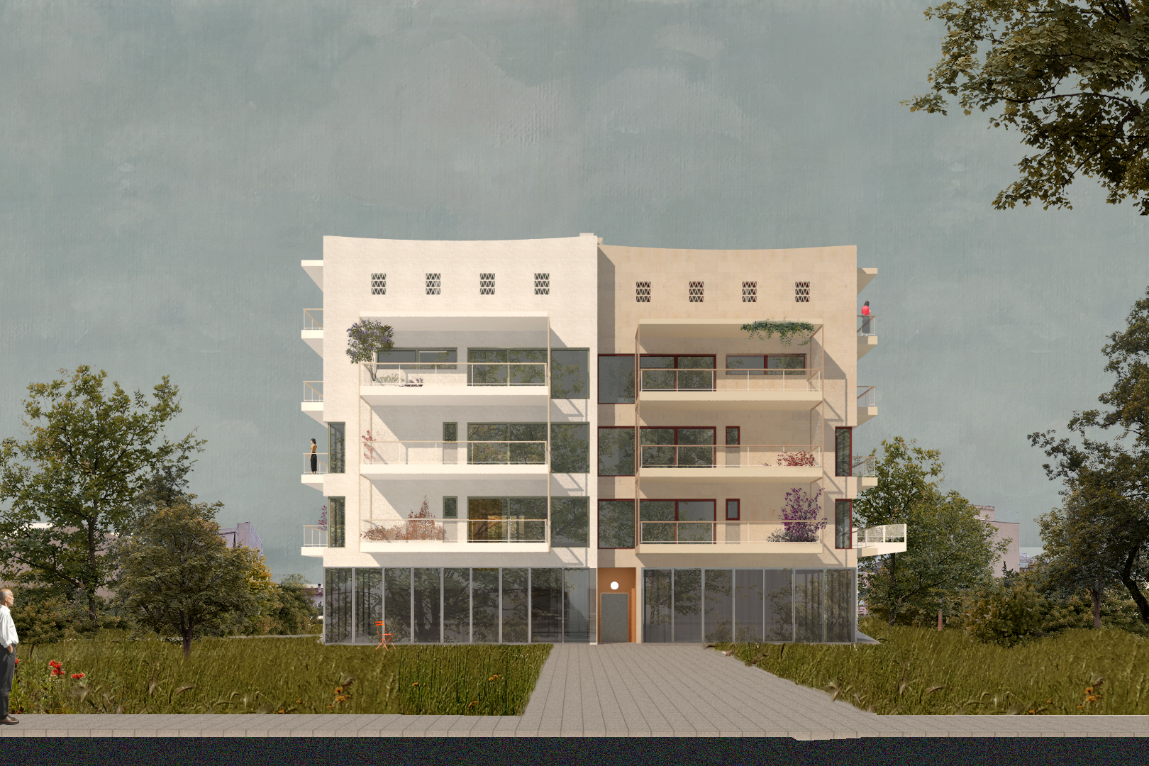 Polykatoikia in Patras II - 250803 Frontal